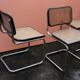 Trio de chaises B32 de Marcel Breuer