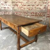 18th century walnut farm table