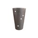 Matte brown handmade ceramic cup
