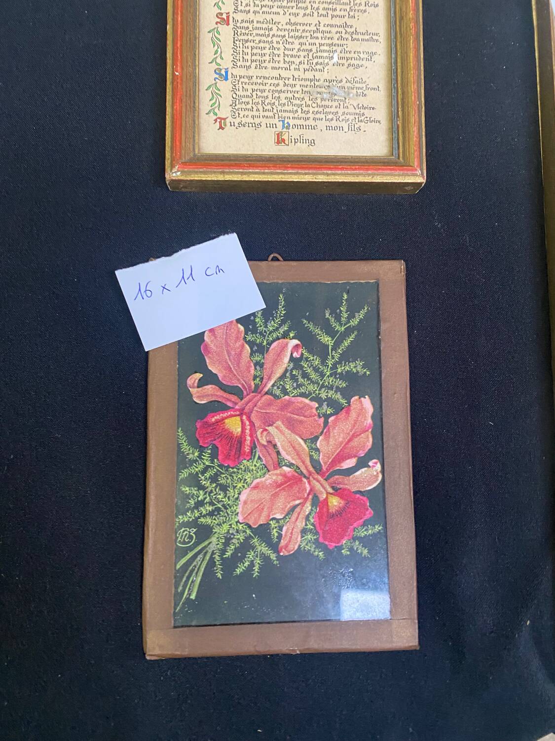 Set of 10 gilded wood or vintage resin frames