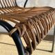 Ensemble de 4 chaises vintage en rotin et bambou, par Schumacher, Belgique 1950s