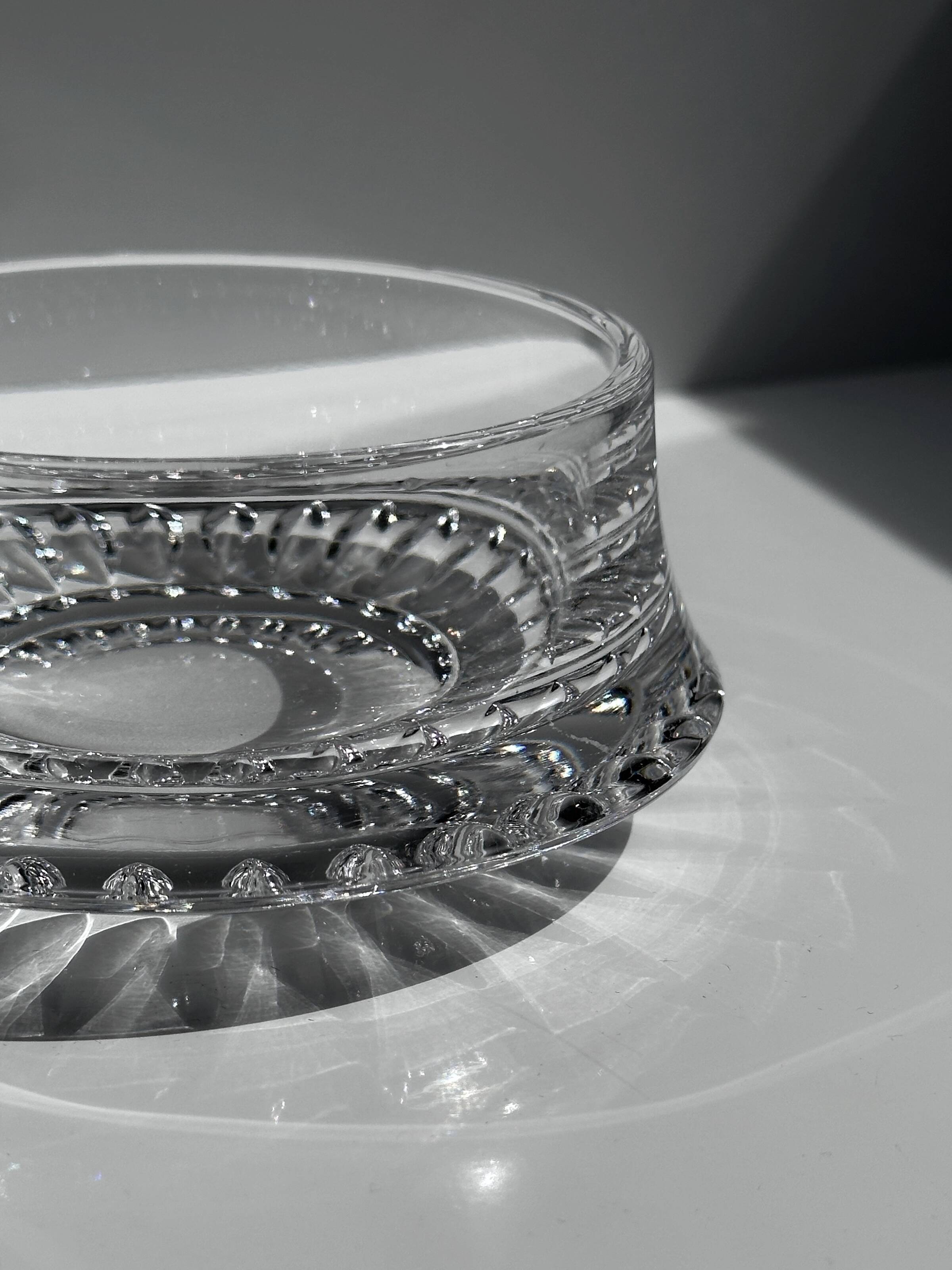 small crystal glass vide poche / bowl - 1960s