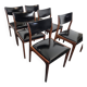 6 vintage rosewood chairs from the 60s