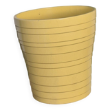 Yellow cachepot vase