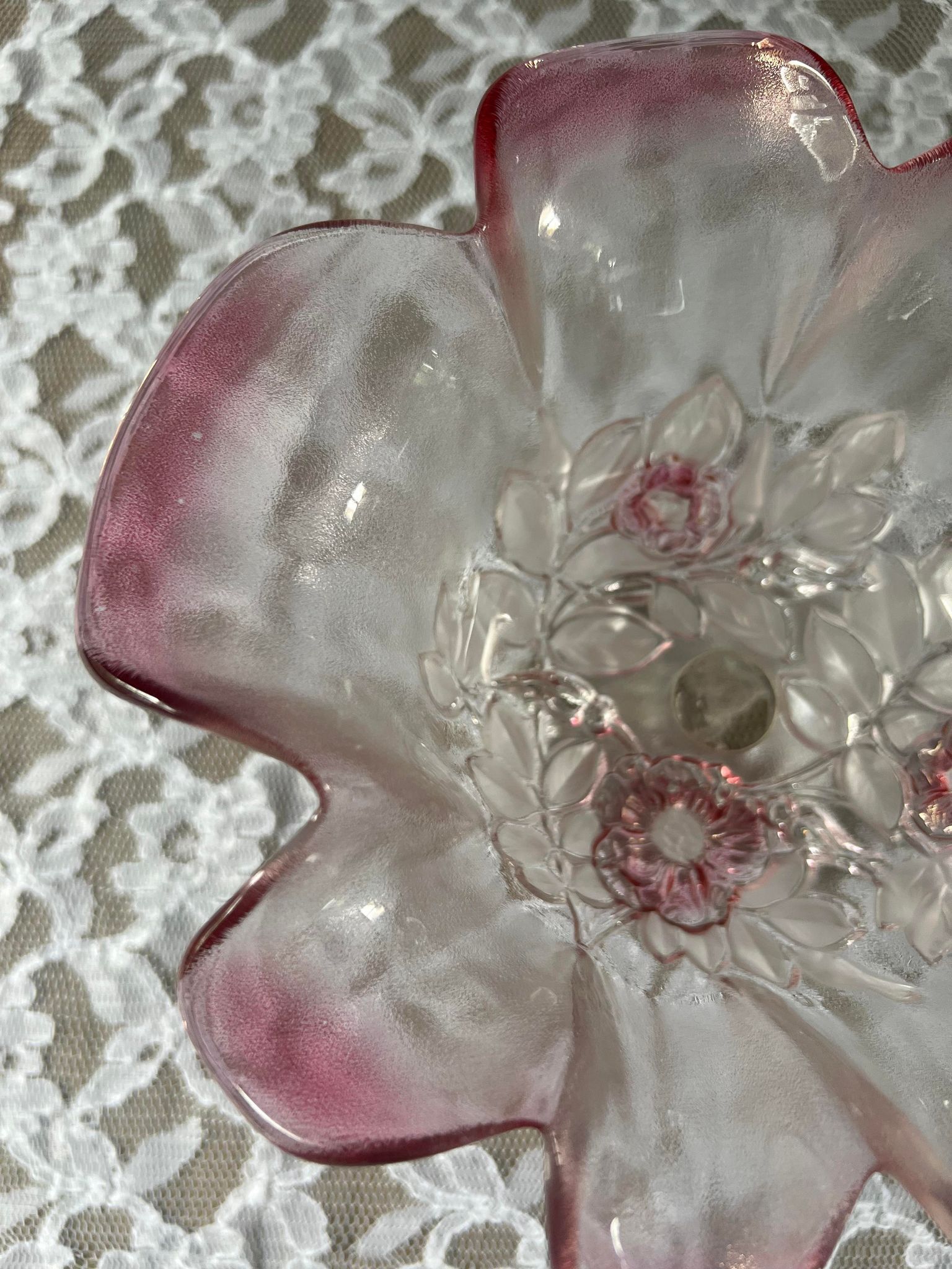 Empty glass cup pocket