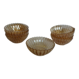 Oillor iridescent pearl amber glass cups