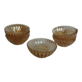 Oillor iridescent pearl amber glass cups