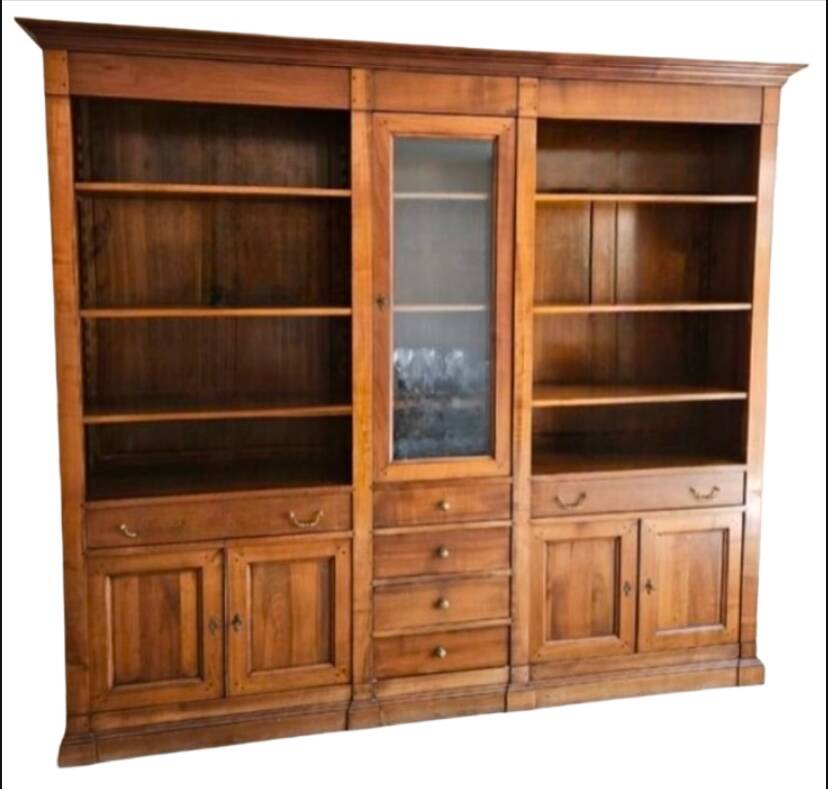 Large solid wood dressing library