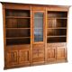 Large solid wood dressing library