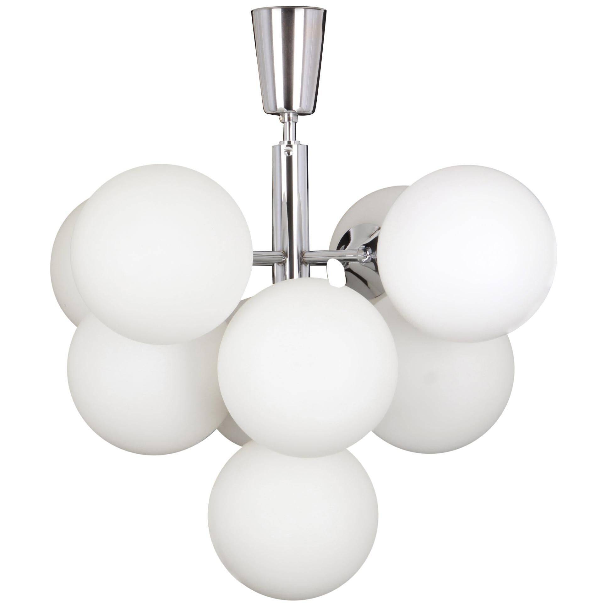 Atomic chrome lustre by Kaiser, Germany, 1960s