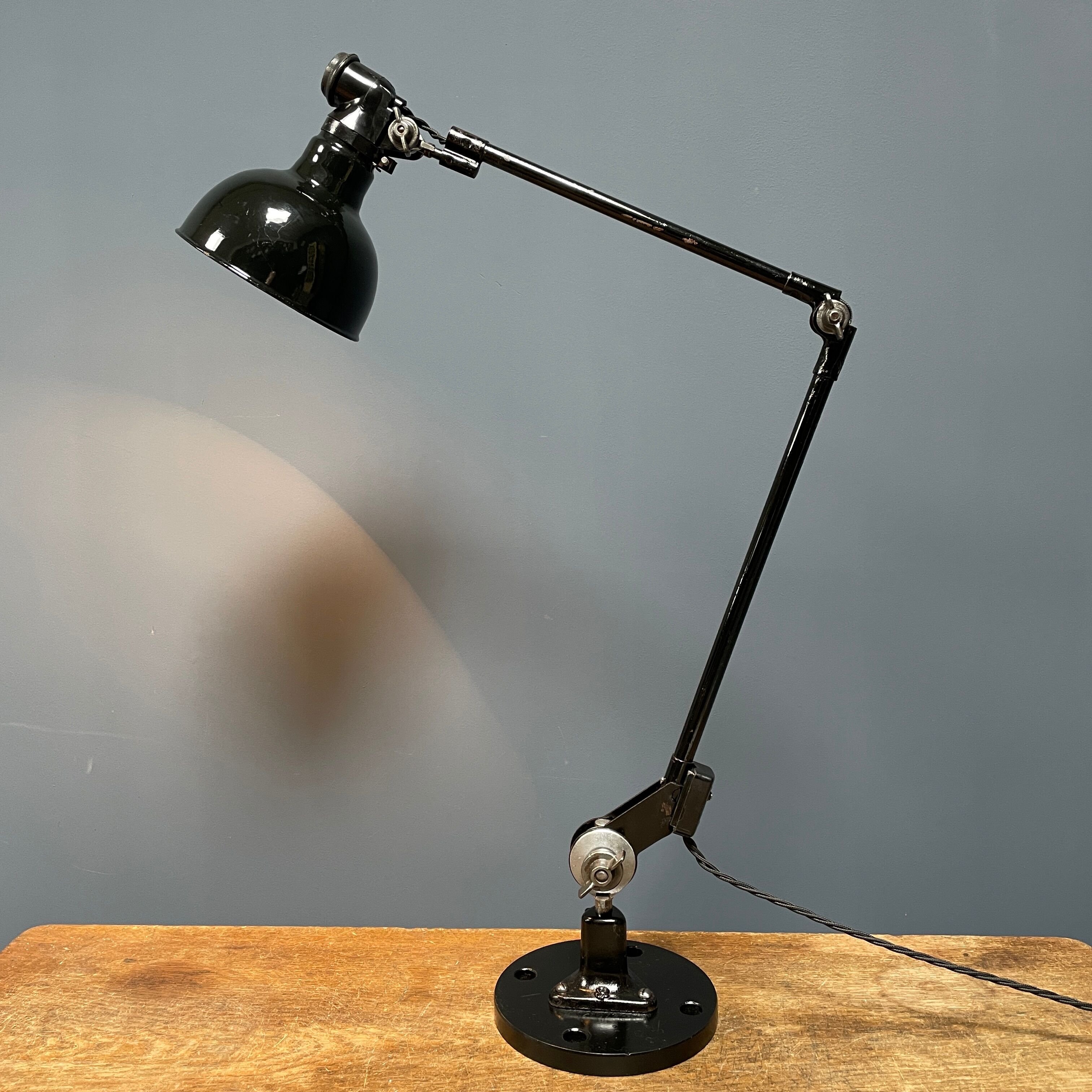 Black Rademacher table lamp from the 1930s