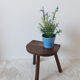 Vintage milking stool , wooden, tripod , 50s