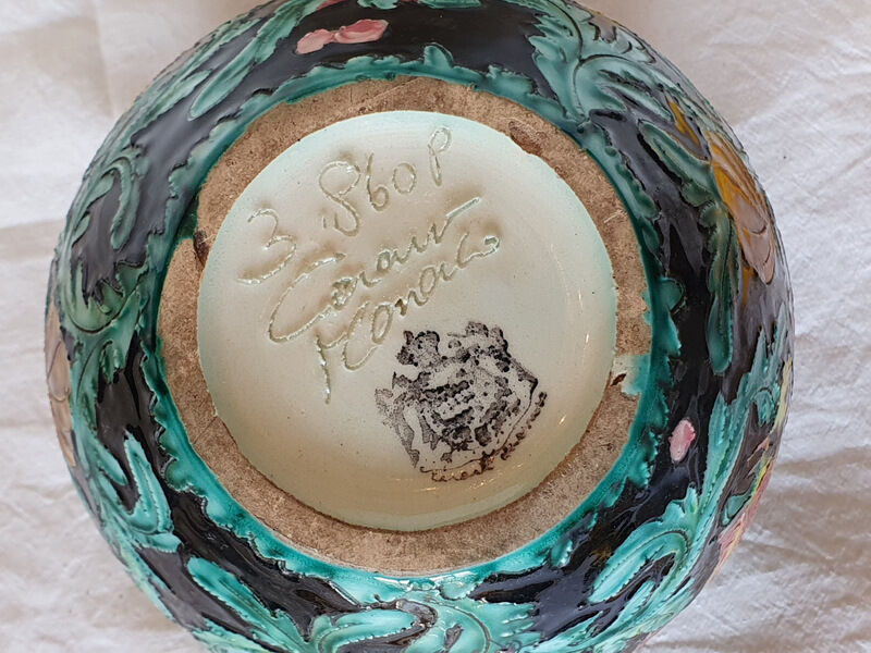 Important vase Cerart Monaco numbered and stamped