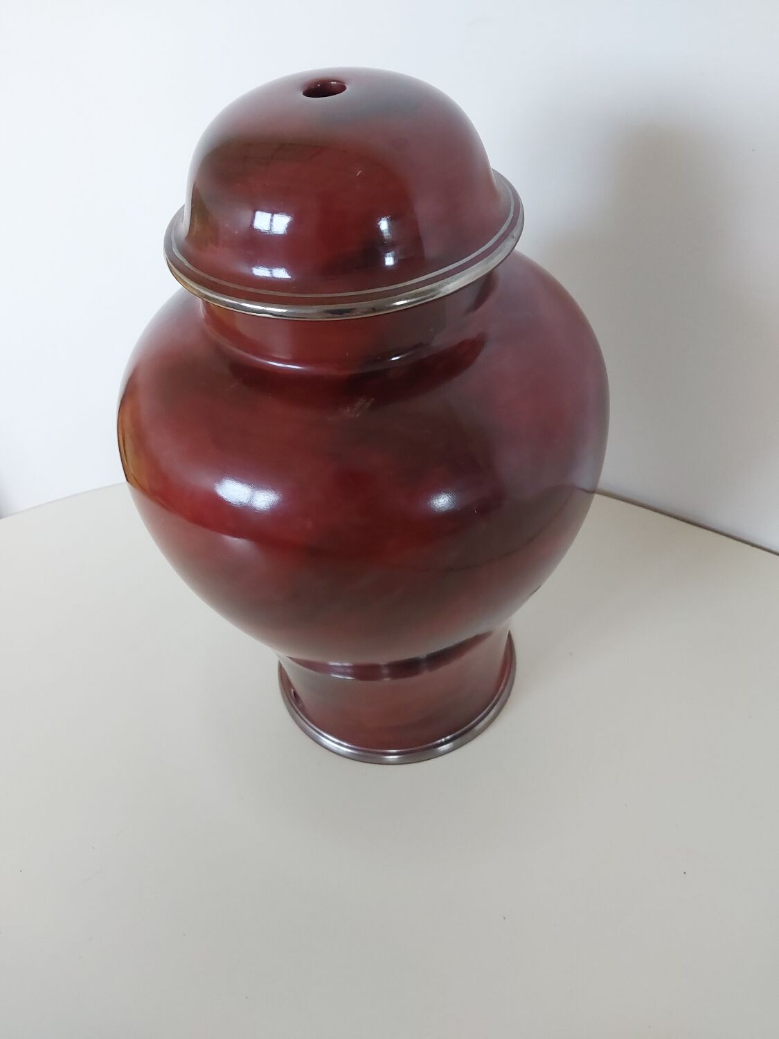 Limoges porcelain lamp base