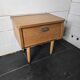 Vintage 60s oak bedside table
