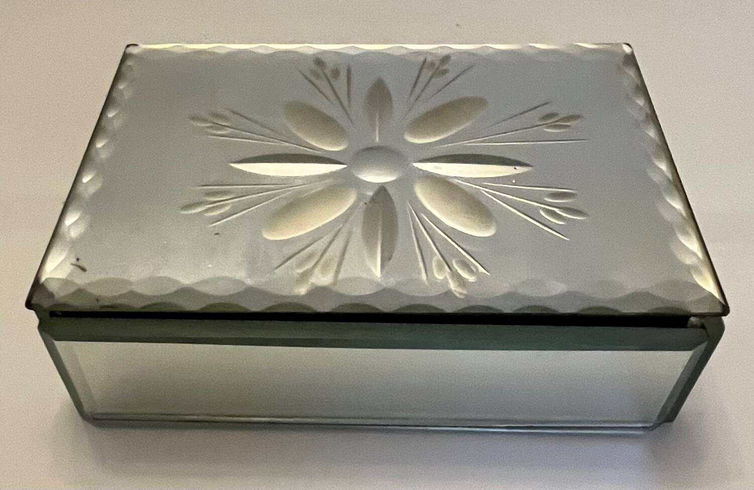 Beveled Mirror Jewelry Box