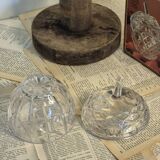 Vintage crystal apple candy box