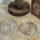 Vintage crystal apple candy box