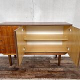Scandinavian vintage walnut row 1960