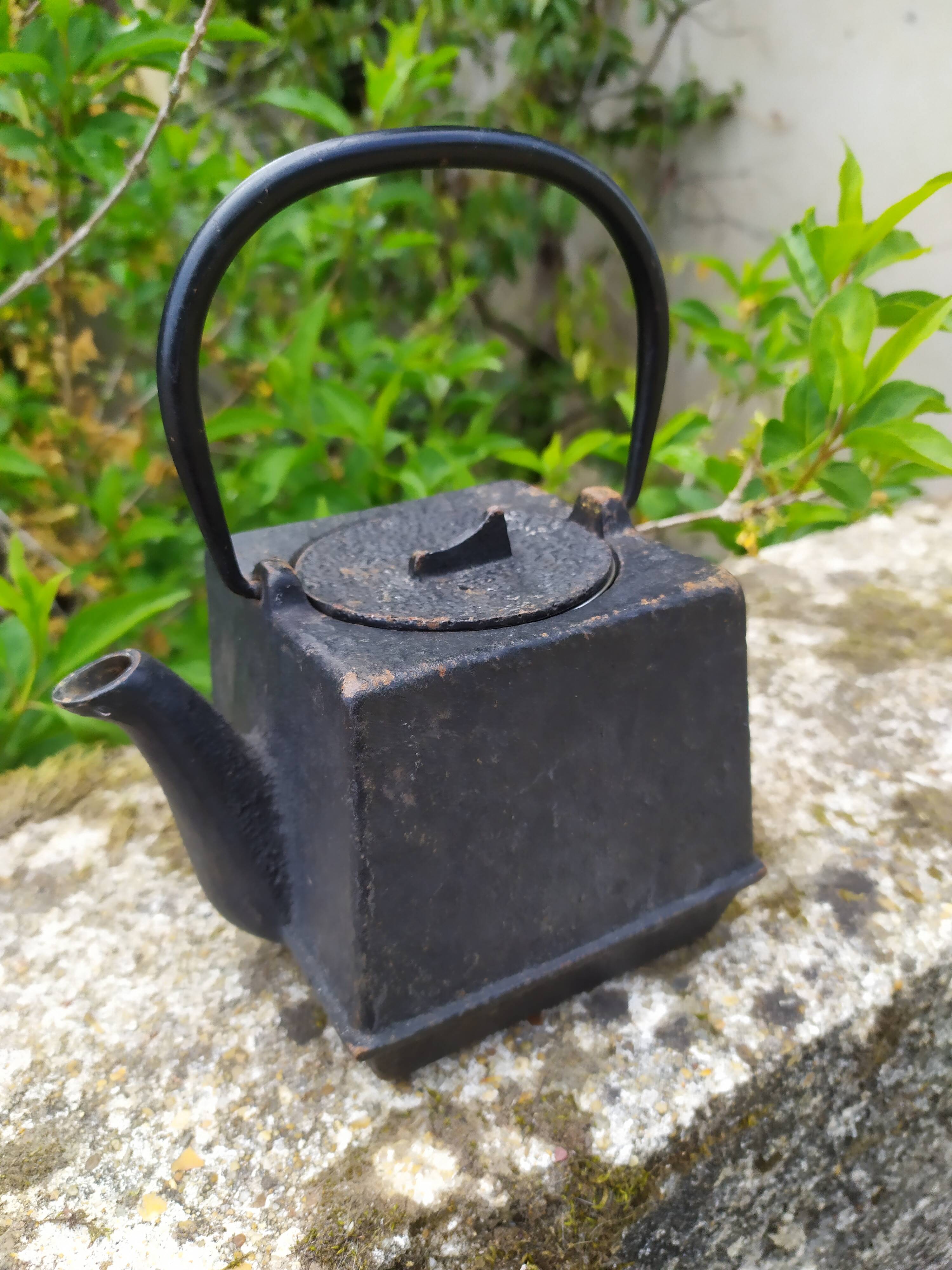 small cast iron teapot