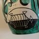 Mid century ceramic pitcher Deruta 1960 Umbria Italy