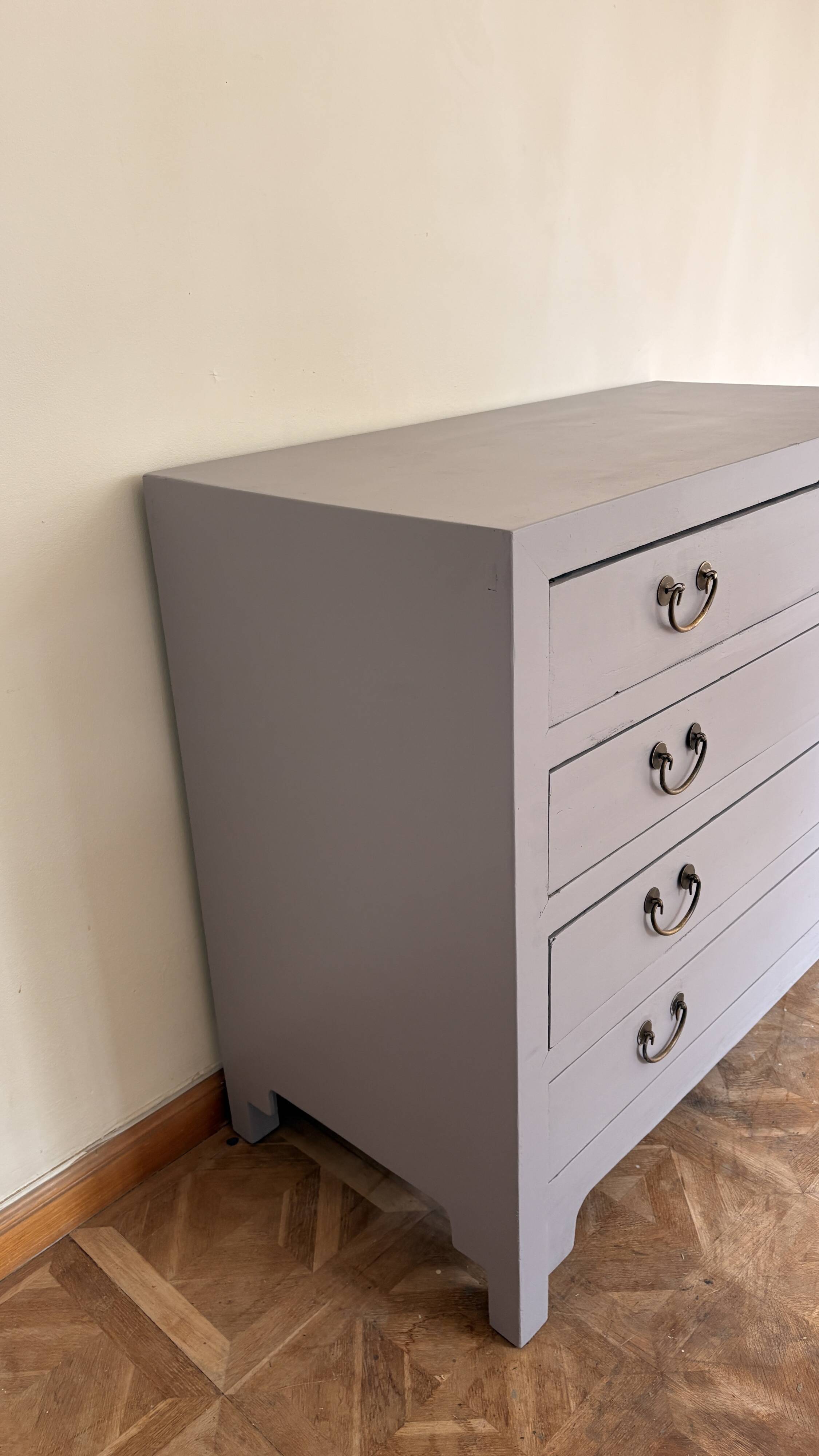 Antique blue commode