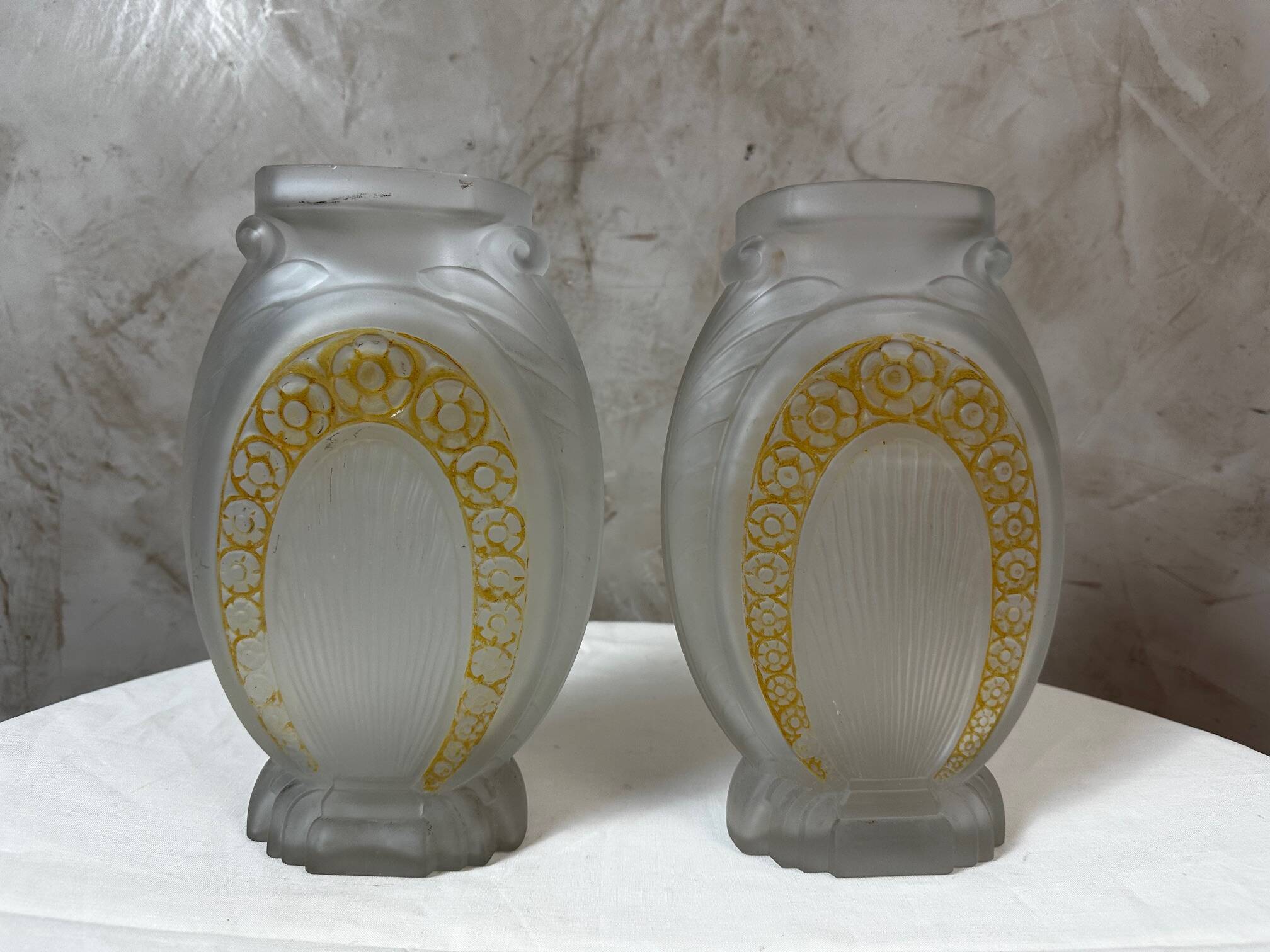 Pair of Muller vases