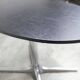 Roche Bobois oval table 1970 smoked glass chrome legs 152x117 cm