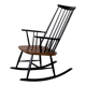 Vintage Mid-Century Finnish Modern Rocking Chair by I. Tapiovaara for Asko