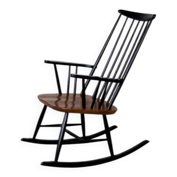 Vintage Mid-Century Finnish Modern Rocking Chair by I.Tapiovaara for Asko