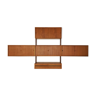 Danish modular teakwood  wall unit