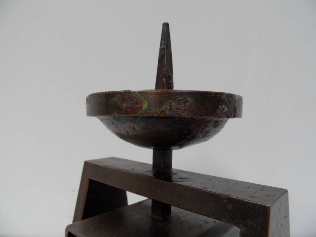 Bougeoir vintage en bronze 1960