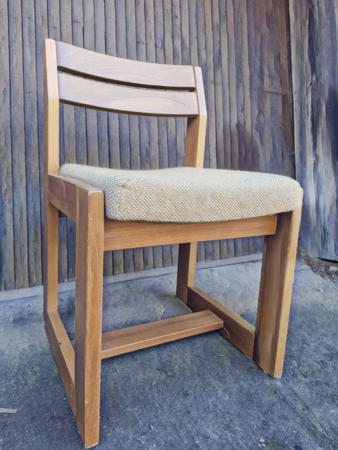 Maison regain set of 3 pieces in solid elm from the 70s and 80s.