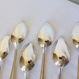 6 silver-plated soup spoons hallmarked by Liberty goldsmith with shell motif 2106249