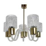 Mid-century glass chandelier,Kamenický Šenov 1970´s.
