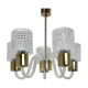Mid-century glass chandelier,Kamenický Šenov 1970´s.