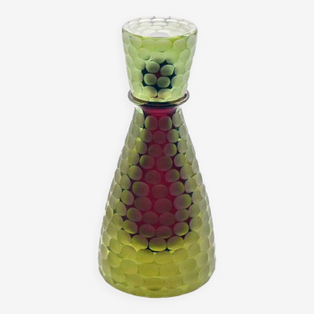 Mariano Moro Murano batteto bottle, 90s