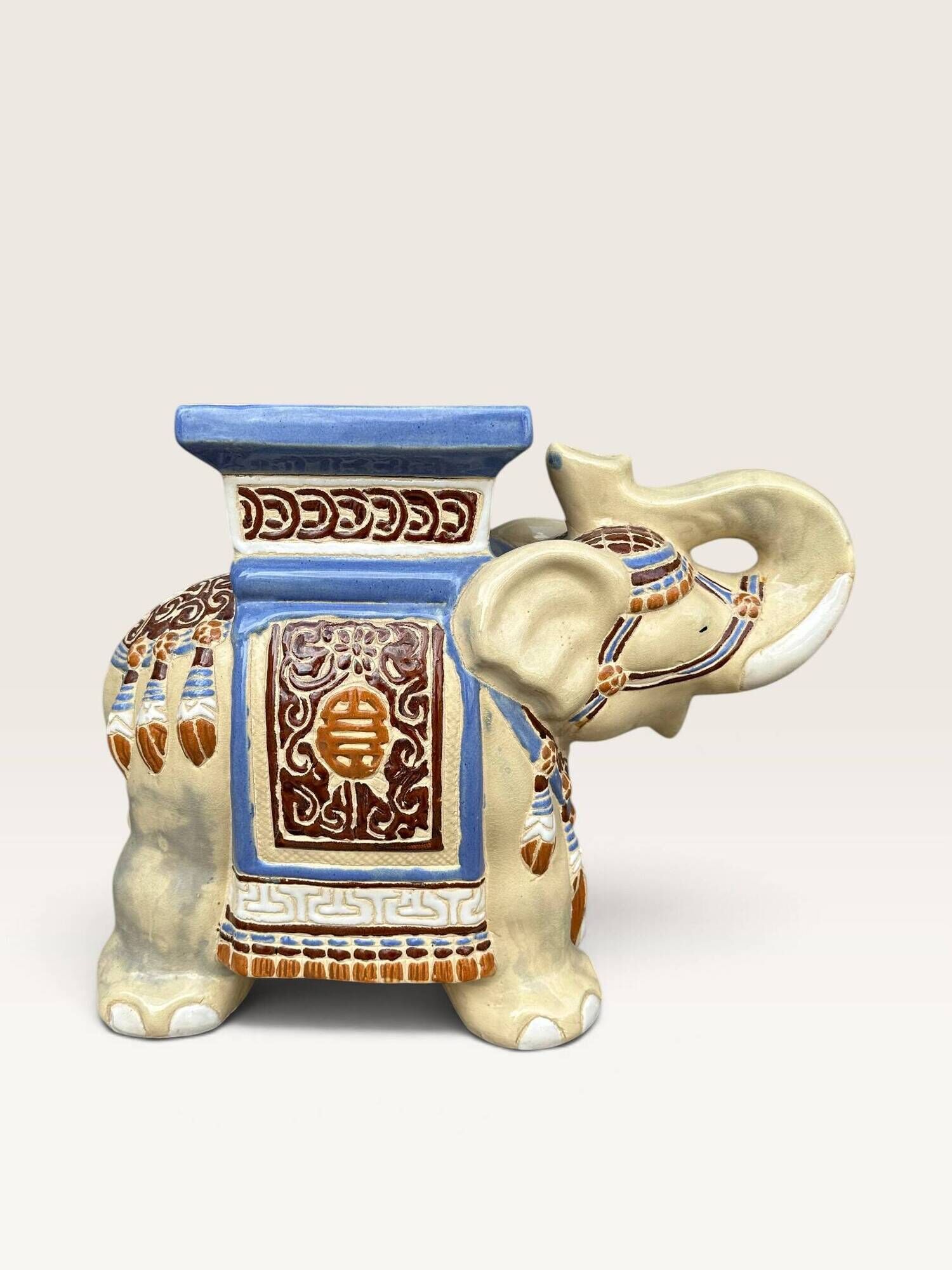 Elephant ceramic side table