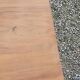 Chest of drawers from the 40s/50s in golden blond walnut 3 drawers feet compass