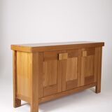 Solid elm sideboard House Regain 1970s