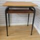 School desk and chair