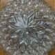 Vintage round wall light fixture in glass, 19 cm.