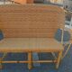 Wicker bench