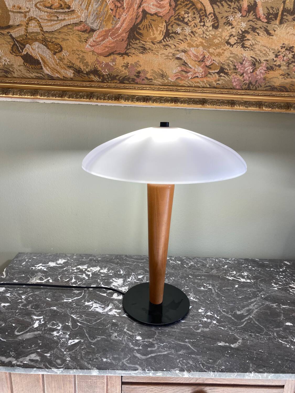 Vintage liner lamp by Aluminor