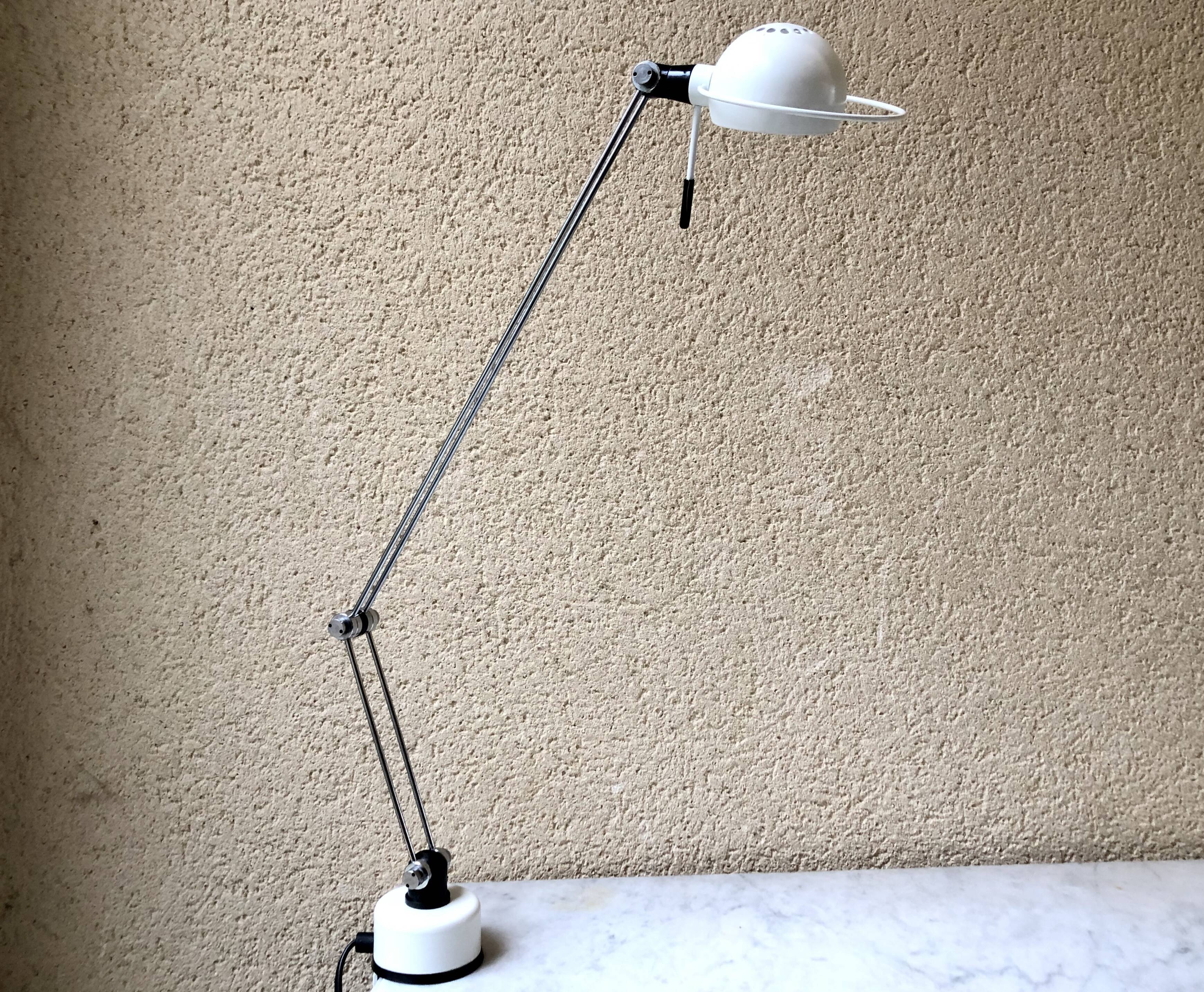 Office lamp architect Aluminor France vintage 80
