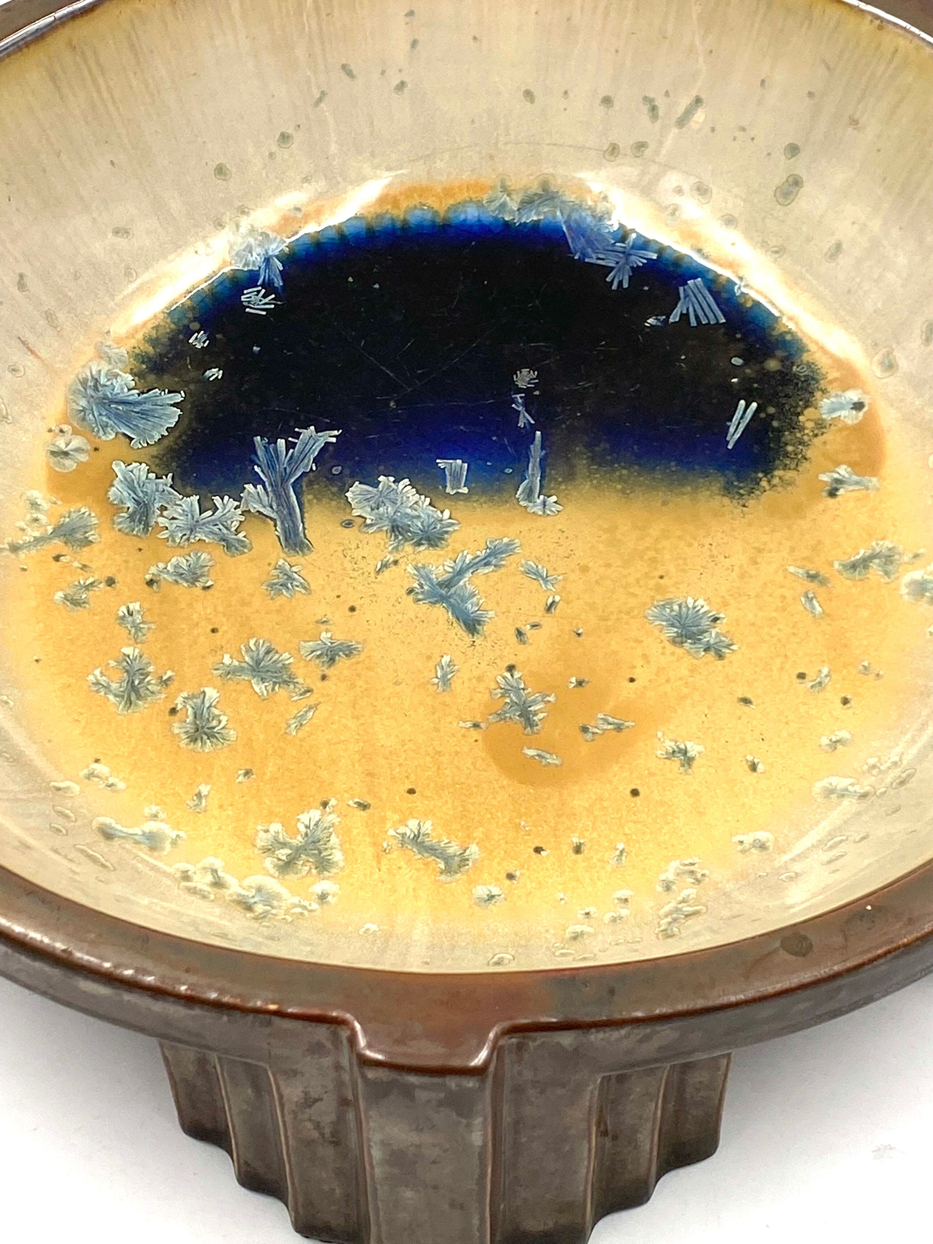 Art Deco ceramic centerpiece, Mougin Freres, Nancy France 1920s