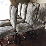 Set of 8 chairs style Louis XV