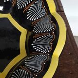 HB Quimper ceramic fruit bowl with beaded decoration