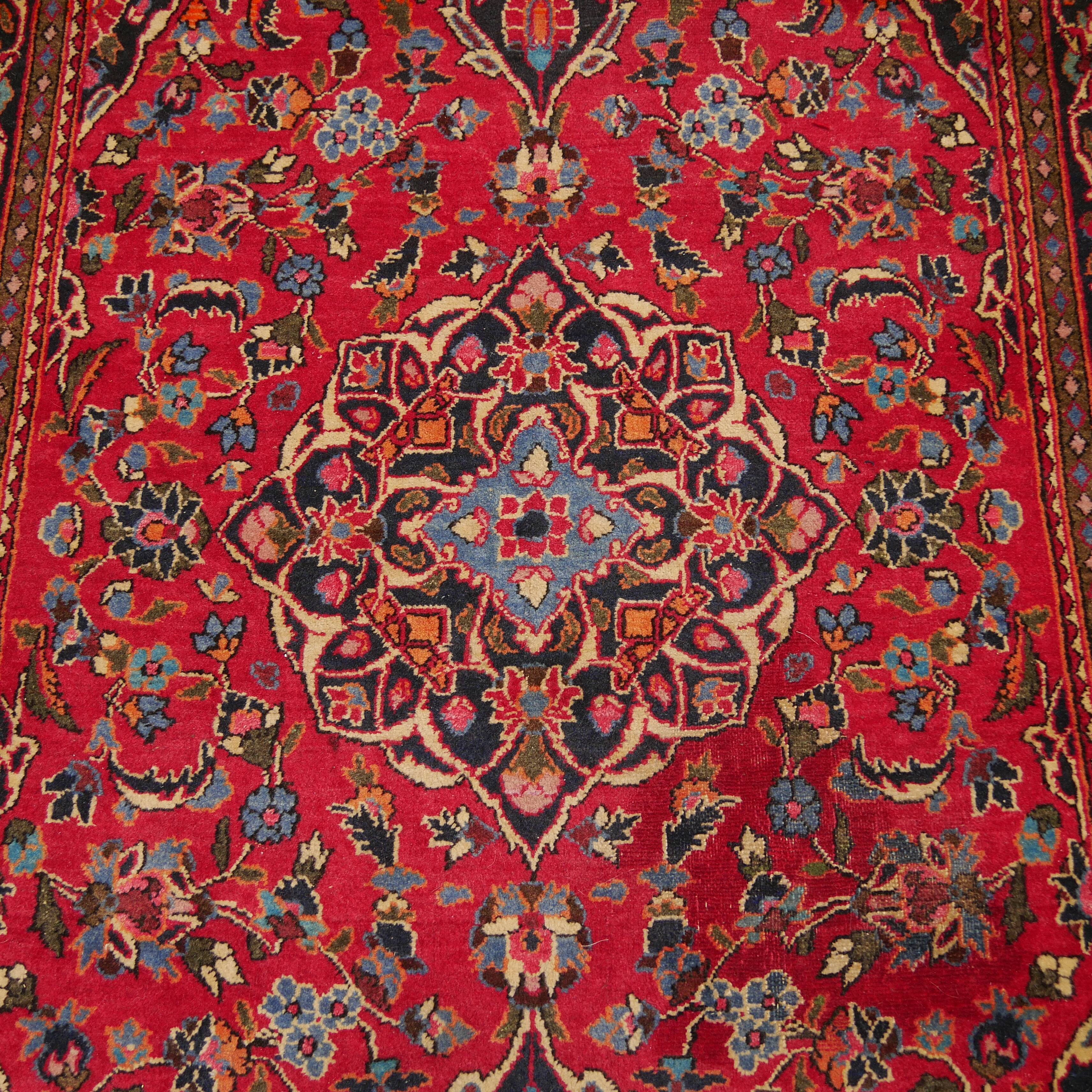 Tapis persan fait main keshan 214 x 133 cm