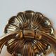 Antique door knocker/hammer of floral shape with large ring decorated with scrolls of acanthus